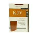 King James Version Large Print Thinline Bible with Red Letter text in Brown Leathersoft cover