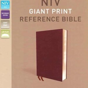 NIV Holy Bible, Comfort Print, Giant Print Reference Edition, Burgundy Bonded Leather