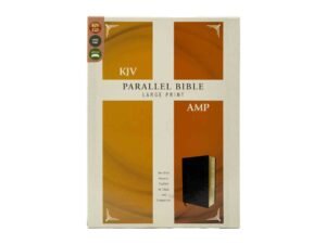 KJV Amplified Parallel Bible Red Letter Edition: Large Print, Black