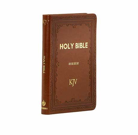 KJV Holy Bible Medium Polyurethane Indexed Ginger