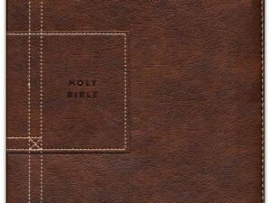 NLT New Living Translation Thinline Reference Bible, Atlas Rustic Brown Zippered Leather-Like Cover