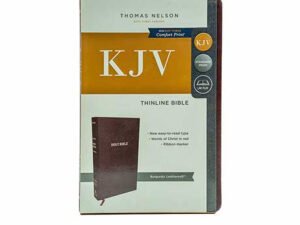 KJV Thinline Bible Burgundy Leathersoft