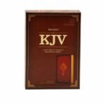 KJV Large Print Compact Reference Bible, Celtic Cross Crimson LeatherTouch, Red Letter, Pure Cambridge Text, Presentation Page, Cross-References, Full-Color Maps, Easy-to-Read Bible MCM Type