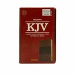 KJV Large Print Personal Size Reference Bible in Saddle Brown Leathertouch binding