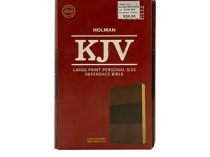 KJV Large Print Personal Size Reference Bible in Saddle Brown Leathertouch binding