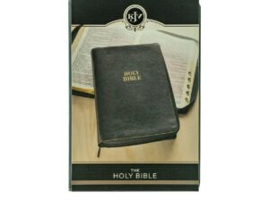 KJV Holy Bible, Thinline Large Print Faux Leather Red Letter Edition Thumb Index & Ribbon Marker, King James Version, Black, Zipper Closure (KJV Thinline LP Editions)