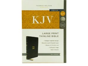 KJV Holy Bible: Large Print Thinline, Black Leathersoft, Red Letter, Comfort Print: King James Version (Vintage)