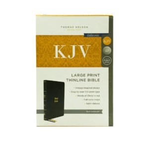 KJV Holy Bible: Large Print Thinline, Black Leathersoft, Red Letter, Comfort Print: King James Version (Vintage)