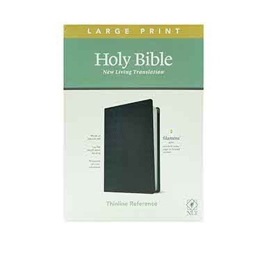 NLT Large Print Thinline Reference Bible with Filament Enabled Technol
