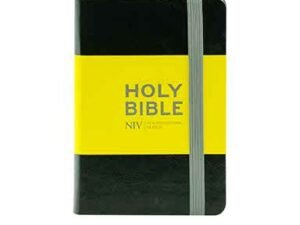 NIV Pocket Black Journaling Bible for note-taking and reflection in a portable format.