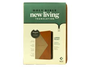 NLT Large Print Thinline Reference Zipper Bible, Filament