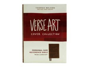 NKJV Personal Size Reference Bible with Verse Art Cover Collection, a compact Bible for easy reading and reference.