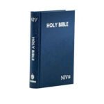 NIV Medium Blue Bible, a high-quality translation in a durable blue cover.