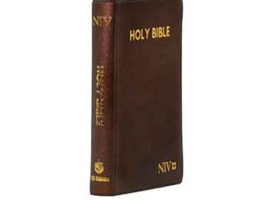 NIV Medium Pearl Vinyl Brown Bible, a high-quality leather-bound Bible with a classic design and easy-to-read text.