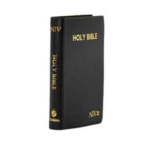 NIV Medium Pearl vinyl Indexed Black
