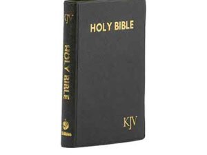 KJV Compact Indexed Black Vinyl Edition Bible
