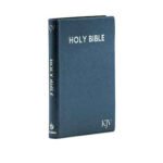 KJV Medium Pearl vinyl Indexed Blue