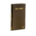 KJV Medium Pearl vinyl Indexed Brown