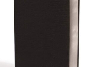New International Version Thinline Reference Bible in black bonded leather with red letter edition