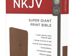 NKJV Super Giant Print Bible in large print edition with extra-large text and red words of Christ