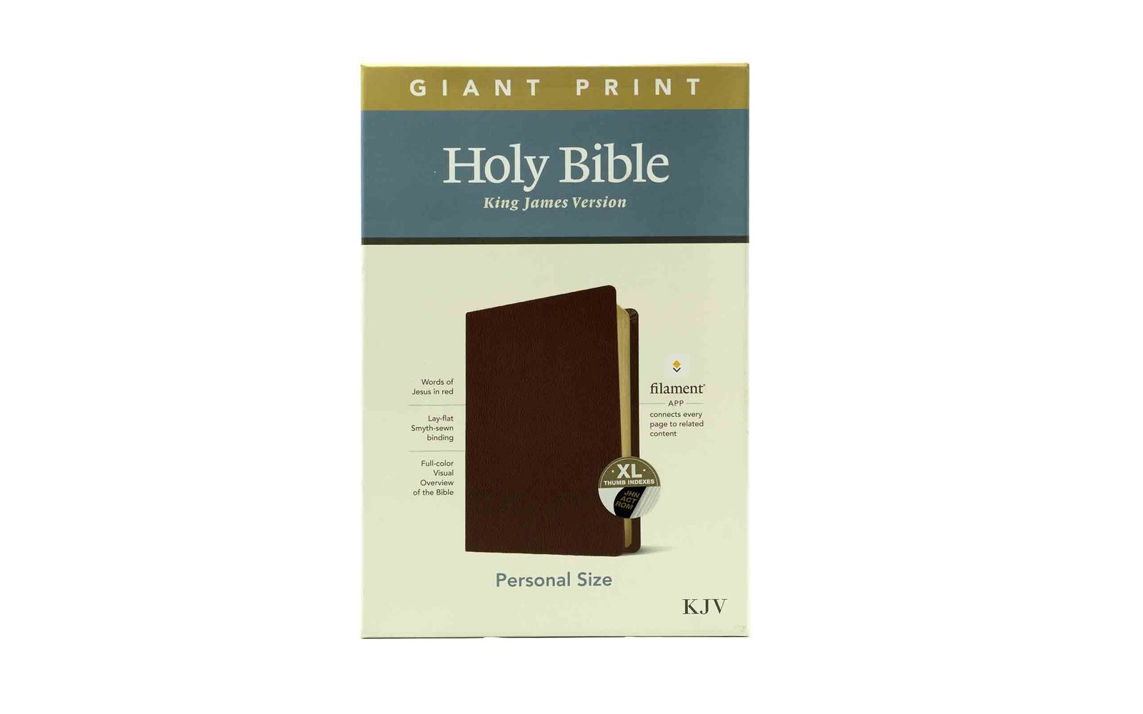 KJV Giant Print Bible with Filament Index and Study Notes