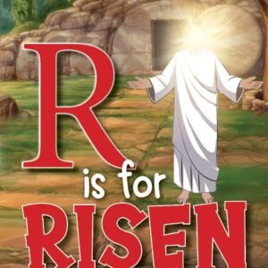 Christian book cover with title R is for Risen, perfect for devotionals and Bible studies.