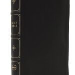 NKJV Large Print Verse-by-Verse Reference Bible in Black Leathersoft Cover