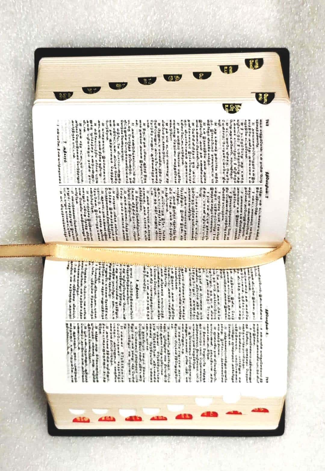 Tamil Compact Pocket Size Bible with Thumb Index (China Print Edition, ISBN: 9788122141269)