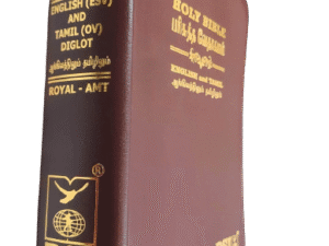 Tamil-English Parallel Bible, Large Font China Print Edition, Burgundy Leather Bound, BSI Publication (ISBN: 9789393511874)