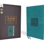 2020 NASB Thinline Leathersoft Teal Bible with Red Letter Comfort Print