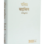 Limited Edition Hindi Bible Dy PU White with Thumb Index (TI) & Gilt Edges | Amity Edition | Elegant Gift & Devotional Bible