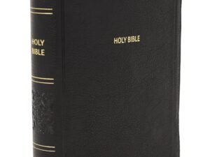 NKJV, End-of-Verse Reference Bible, Personal Size Large Print, Leathersoft, Black, Thumb Indexed, Red Letter, Comfort Print: Holy Bible, New King James Version Imitation Leather – Large Print,