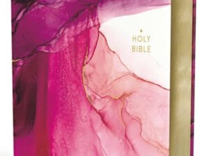 Pink NIV Artisan Collection Bible with cloth over board and art