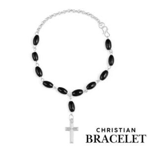 Christian Cross Charm Bracelet - Inspirational Religious Jewelry