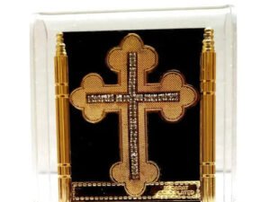 Premium Gold-Plated Christian Cross for Car Dashboard and Home Decor