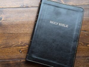 King James Version KJV large print thinline Bible in imitation leather