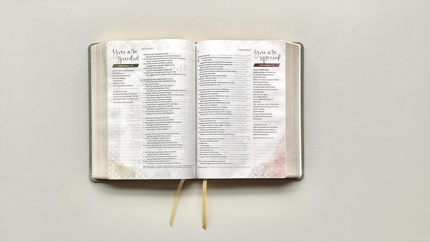 Seafoam Green NLT Dayspring Hope & Encouragement Bible for encouragement and devotion with journaling notes
