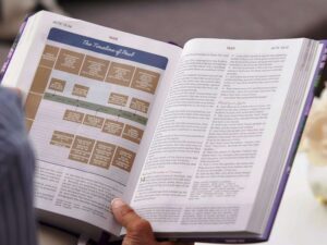 KJV Woman’s Study Bible, Black Genuine Leather Edition (ISBN: 9781400332571)