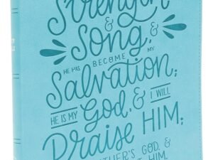 NKJV, Thinline Bible, Verse Art Cover Collection, Leathersoft, Teal, Red Letter, Comfort Print: Holy Bible, New King James Version Imitation Leather – Import