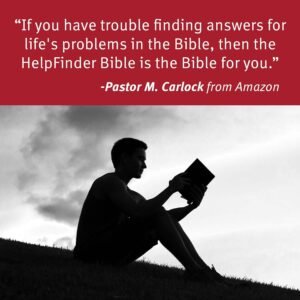 NLT Helpfinder Bible: God's Word for guidance and comfort