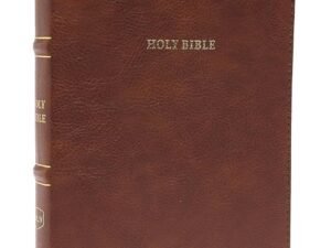 NKJV, Thinline Bible, Leathersoft, Brown, Red Letter, Comfort Print: Holy Bible, New King James Version Imitation Leather – Import