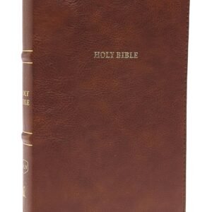 NKJV, Thinline Bible, Leathersoft, Brown, Red Letter, Comfort Print: Holy Bible, New King James Version Imitation Leather – Import