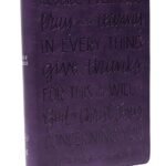 Large Print KJV Bible with Reference Center-Column and Leathersoft Purple Edition