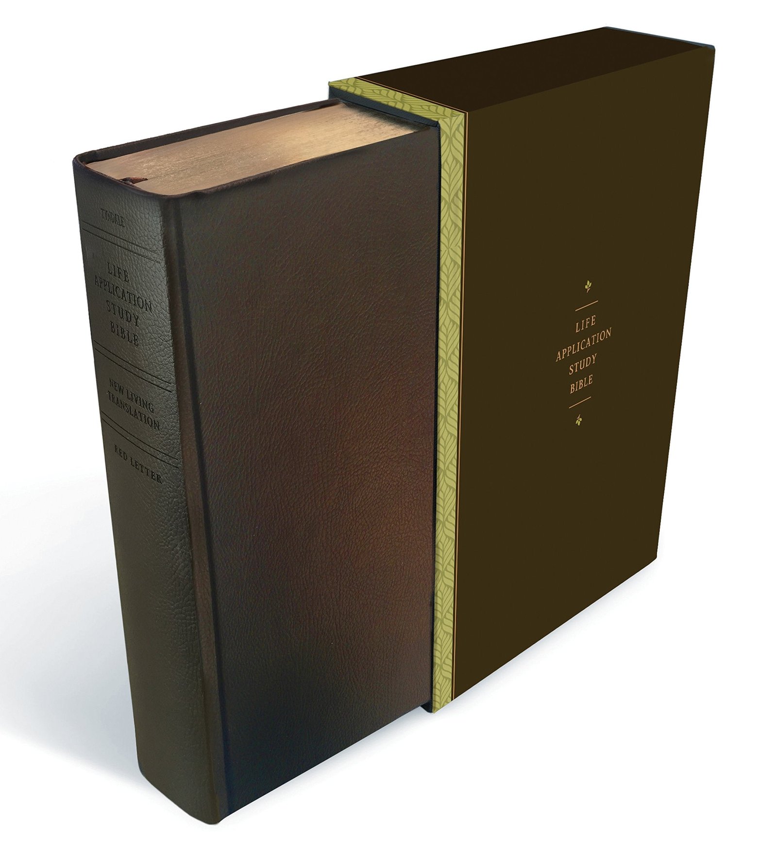 NLT Life Application Study Bible - Espresso Brown Imitation Leather Bi