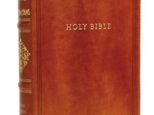 King James Version Personal Size Reference Bible in brown imitation leather