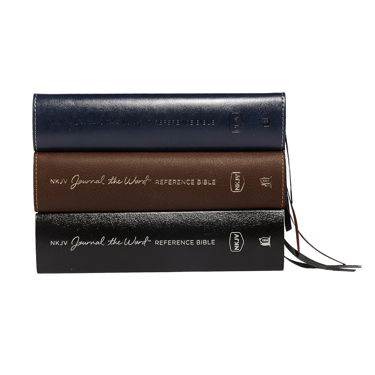 NKJV, Journal the Word Bible, Bonded Leather, Brown, Red Letter, Comfort Print: Reflect, Journal, or Create Art Next to Your Favorite Verses Bonded Leather – Import