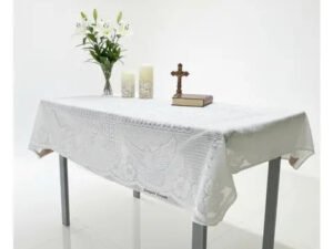 Premium Christian Communion Table Cloth with Cross Design