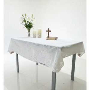 Premium Christian Communion Table Cloth with Cross Design