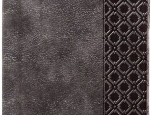 KJV Holy Bible, Compact Edition - Granite Gray Imitation Leather with Thumb Indexes