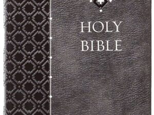 KJV Holy Bible, Compact Edition - Granite Gray Imitation Leather with Thumb Indexes